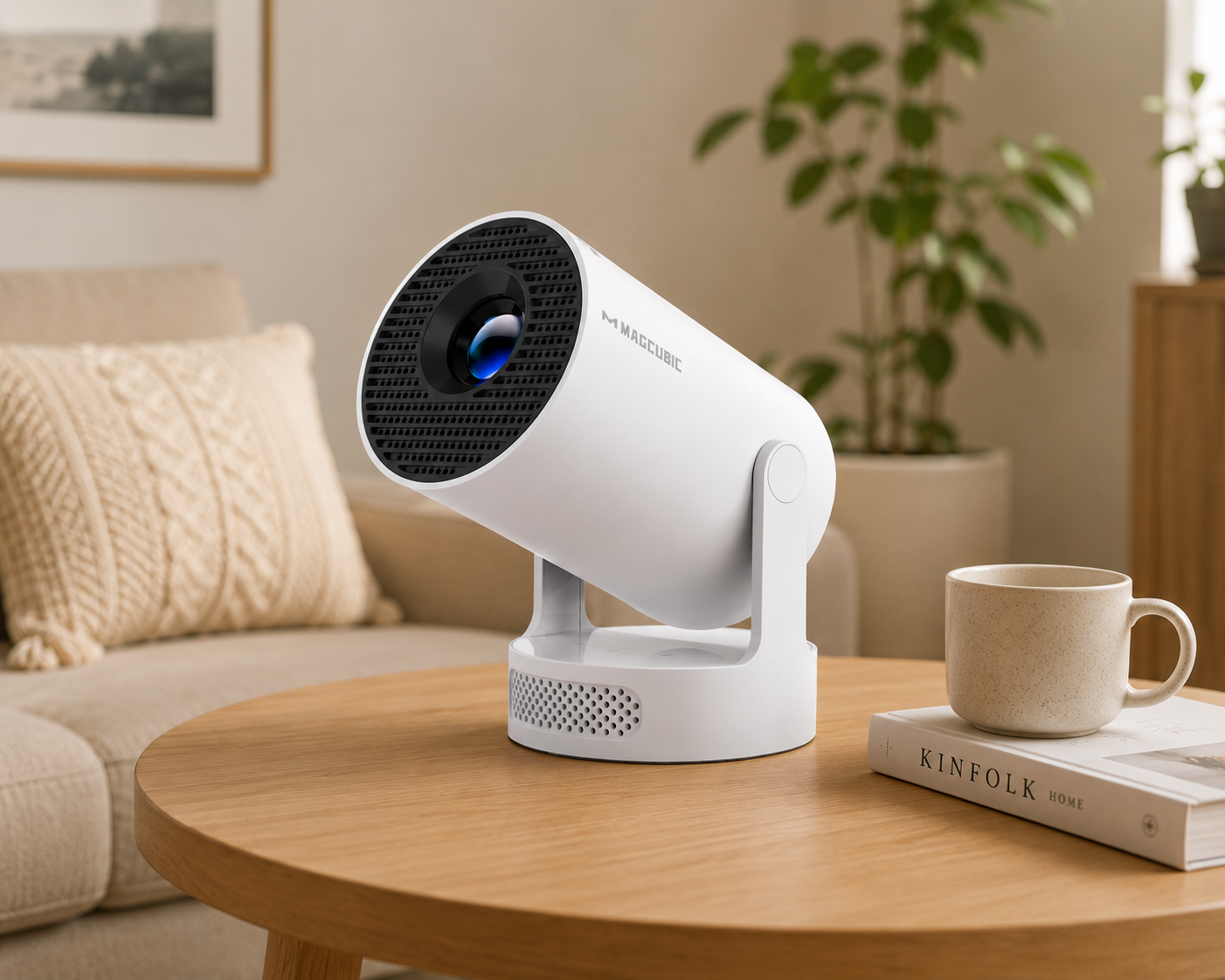 Mini Proyector Inteligente 4K Compatible | Rotación 180° | WiFi 6 | Bluetooth 5.2 | Cine en Casa Portátil